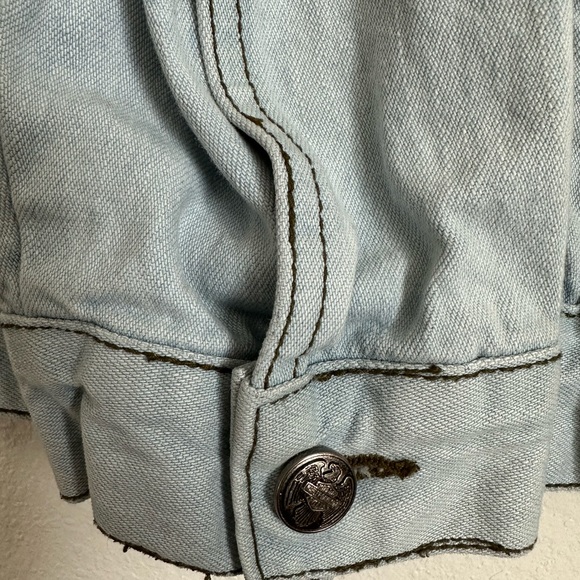 Harley Davidson An American Legend Made USADenim Jacket Sz S - Picture 9 of 11